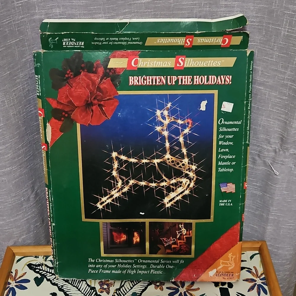 Festive Reindeer Holiday Light Decoration